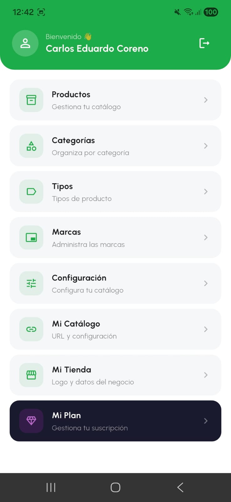 Panel de control